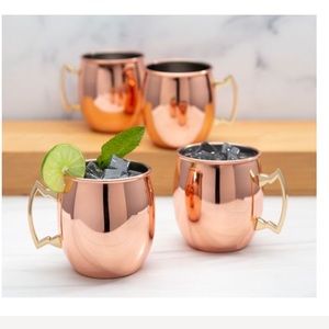 Pottery barn set of 4 Moscow Mule Mugs